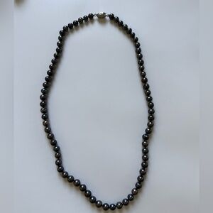 Vintage Real Pearls with 925 Clasp Necklace